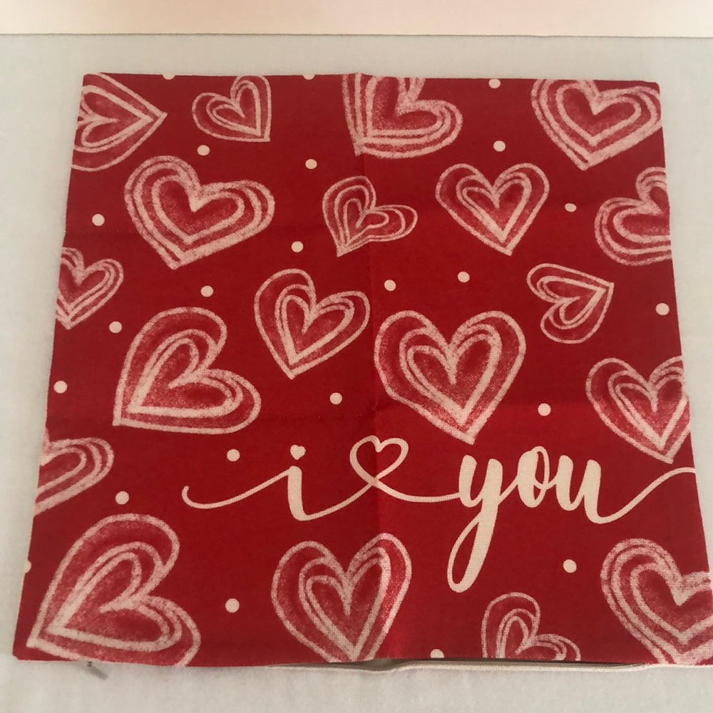 Two 24” Valentine Pillow Covers